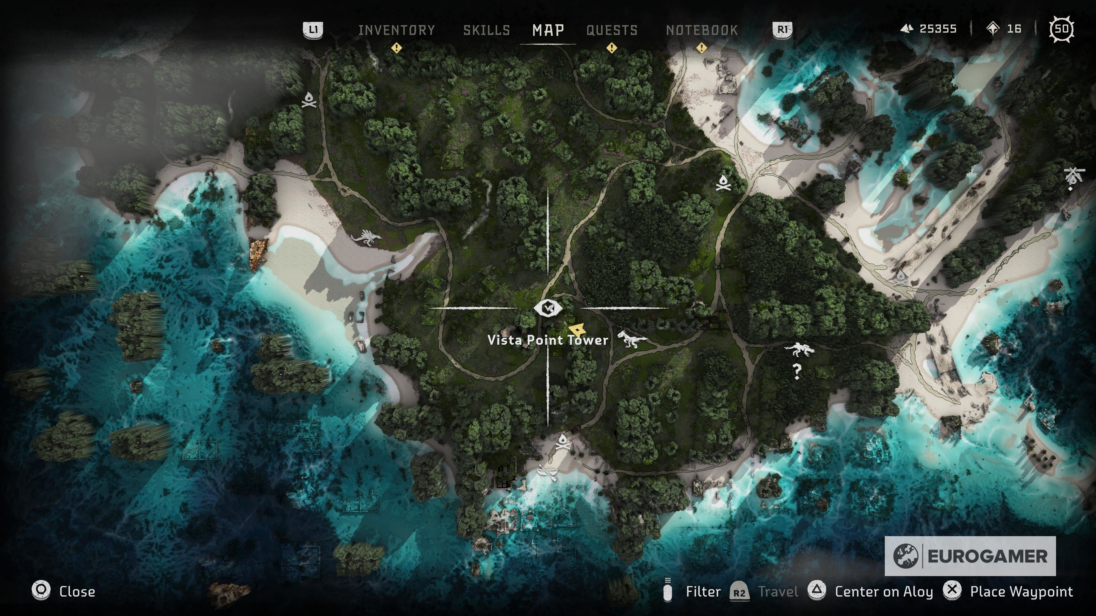 Horizon Forbidden West Vista Point locations Where to find every Vista